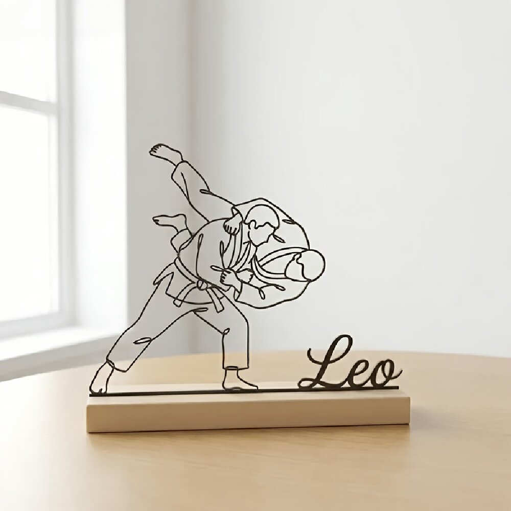 Baby Products Decoration - Statua Personalizzata Incisa per Arti Marziali