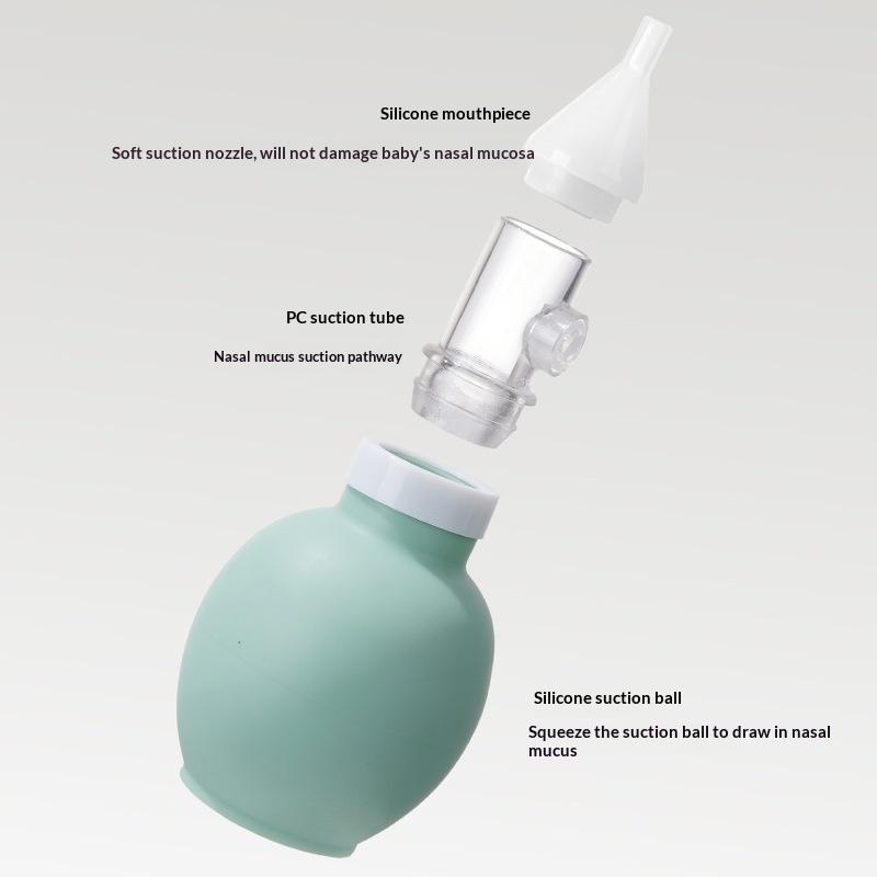 Nasal Aspirator - Aspiratore nasale morbido per neonati, anti-reflusso,