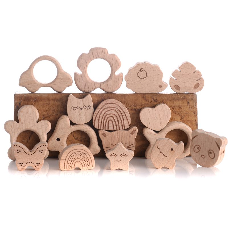 10 pz Perline di Legno di Fagg - Baby Products Natural recensione e prezzo