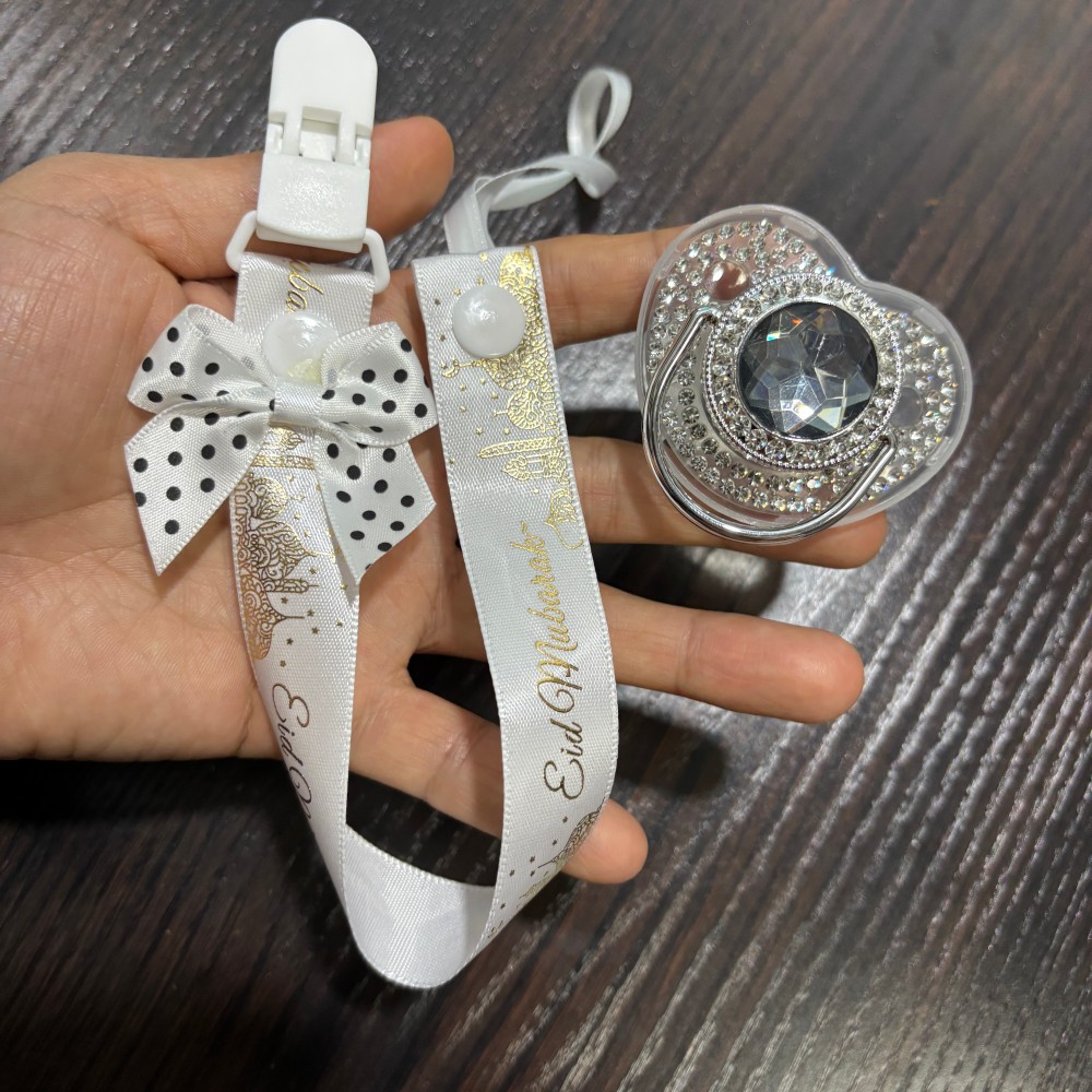 Ciuccio e Portaciuccio Dorati  - Baby Products Kit Set recensione e prezzo